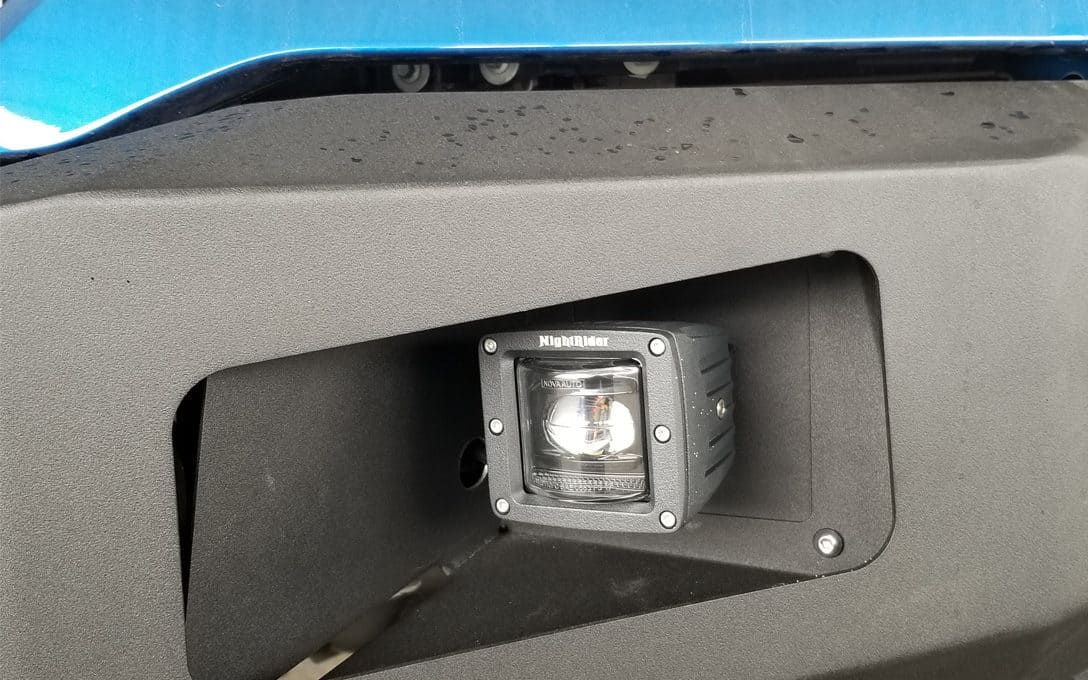 Fog Light Intalled in Custom Bumper