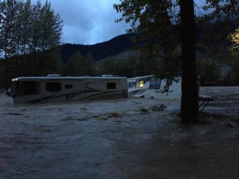 Terrace & Kitimat swift water flood rescue campers Kitimat River