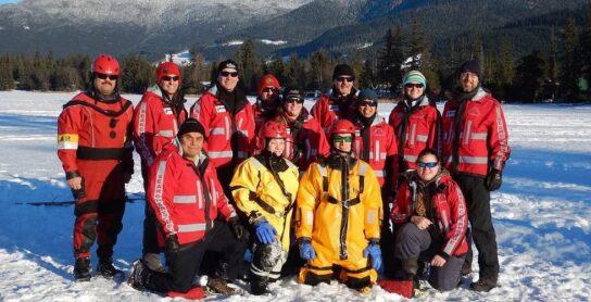 Terrace SAR - Group photo during ice rescue training