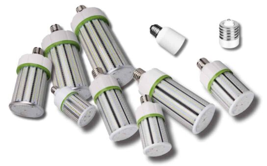 Group of Corn Lights with Adapters