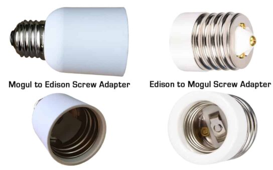 Go from Mogul to Edison Screw or from Edison to Mogul Screw