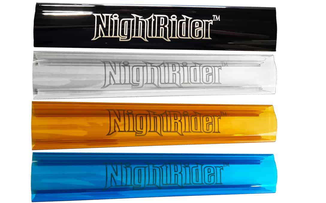 JET BLACK Single Row Light Bar Covers - NightRider LEDS