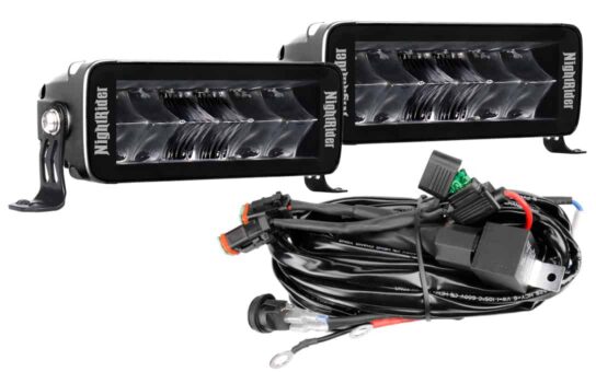 Jet Black 7" Double Row Auxiliary Driving Light Kit