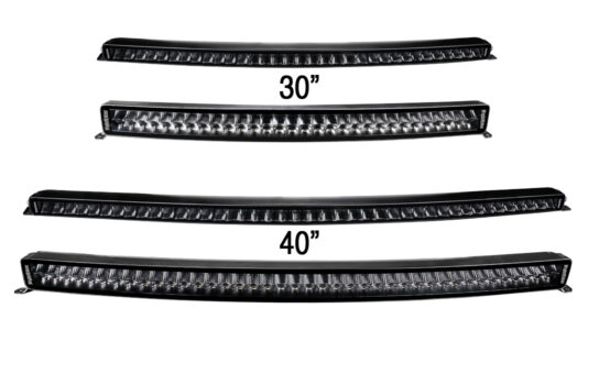Line Up of Curved JET BLACK Series Bars
