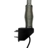 Right Angle Bracket with Safety Whip Side View