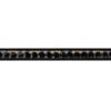 20" ECE Jet Black Single Row Bar with Amber Warning Lights - Front View