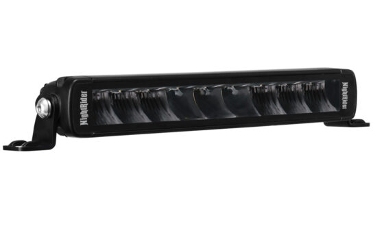 10" Jet Black High Power Single Row Light Bar - Aspect View