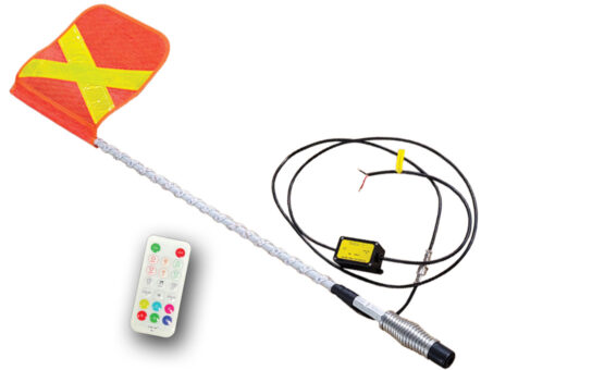RGB Safety Whip with Remote Control